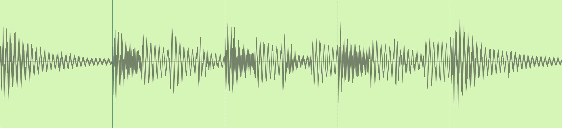 Ground-truth MIDI render waveform for drums2midi slice 12149