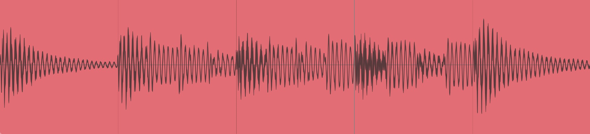 Predicted MIDI render waveform for drums2midi slice 12149